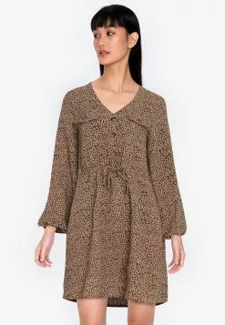 ZALORA BASICS Drawstring Waist Balloon Sleeve Dress