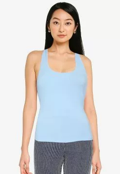 ZALORA BASICS Rib Knit Halter Top