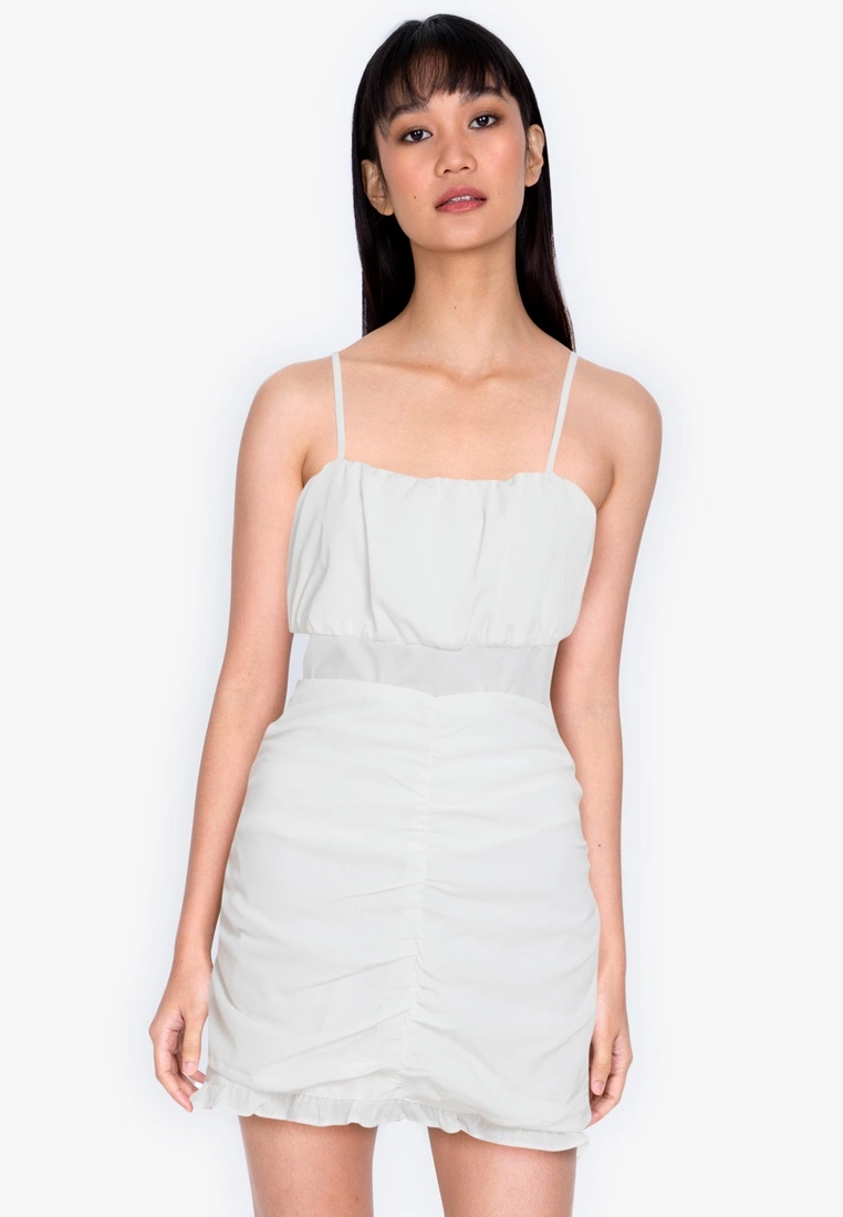 ZALORA BASICS Gathered Front Cami Top