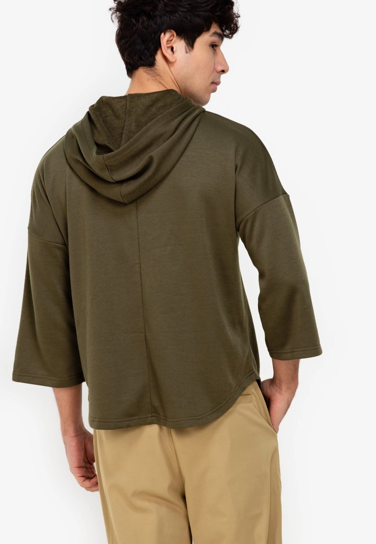 ZALORA BASICS Three Quarter Sleeve Hoodie - Billede 2