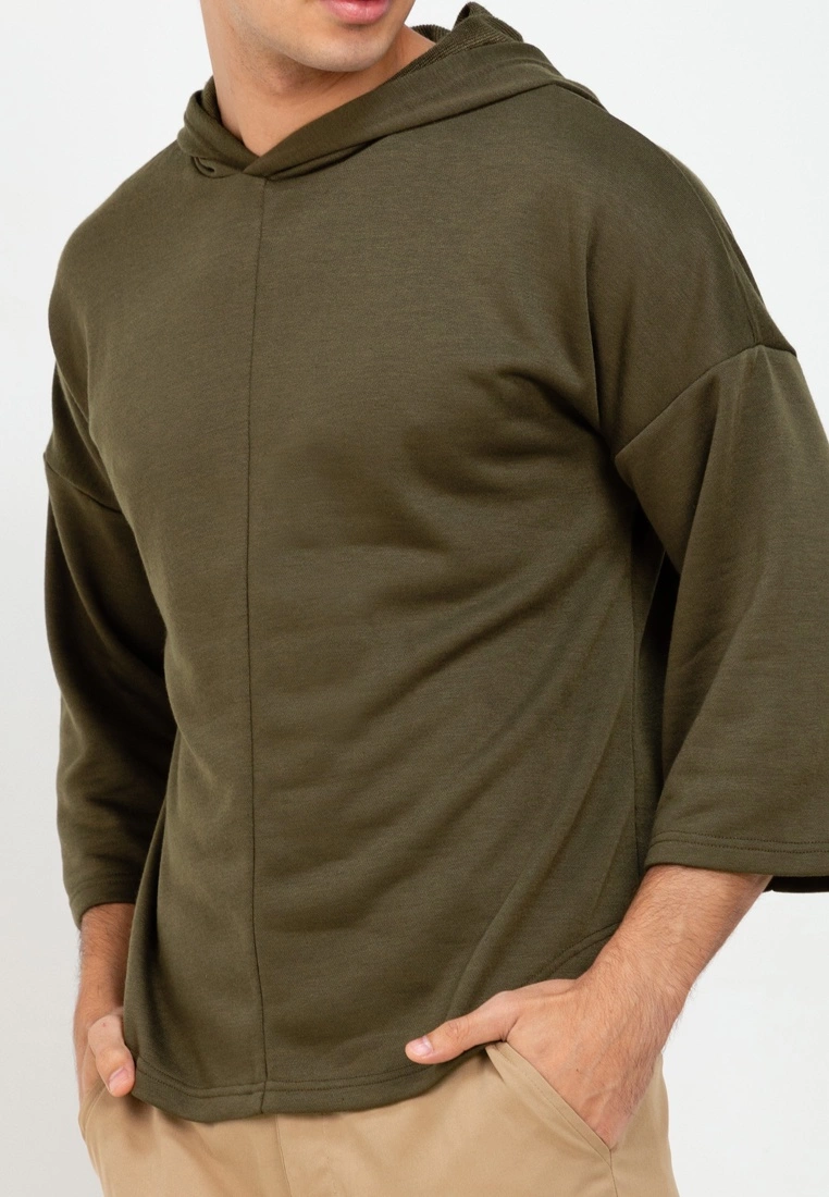 ZALORA BASICS Three Quarter Sleeve Hoodie - Billede 3