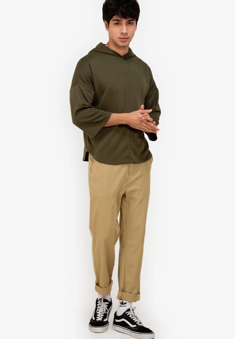 ZALORA BASICS Three Quarter Sleeve Hoodie - Billede 4