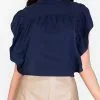 ZALORA BASICS High NeckRuffle Sleeve Blouse