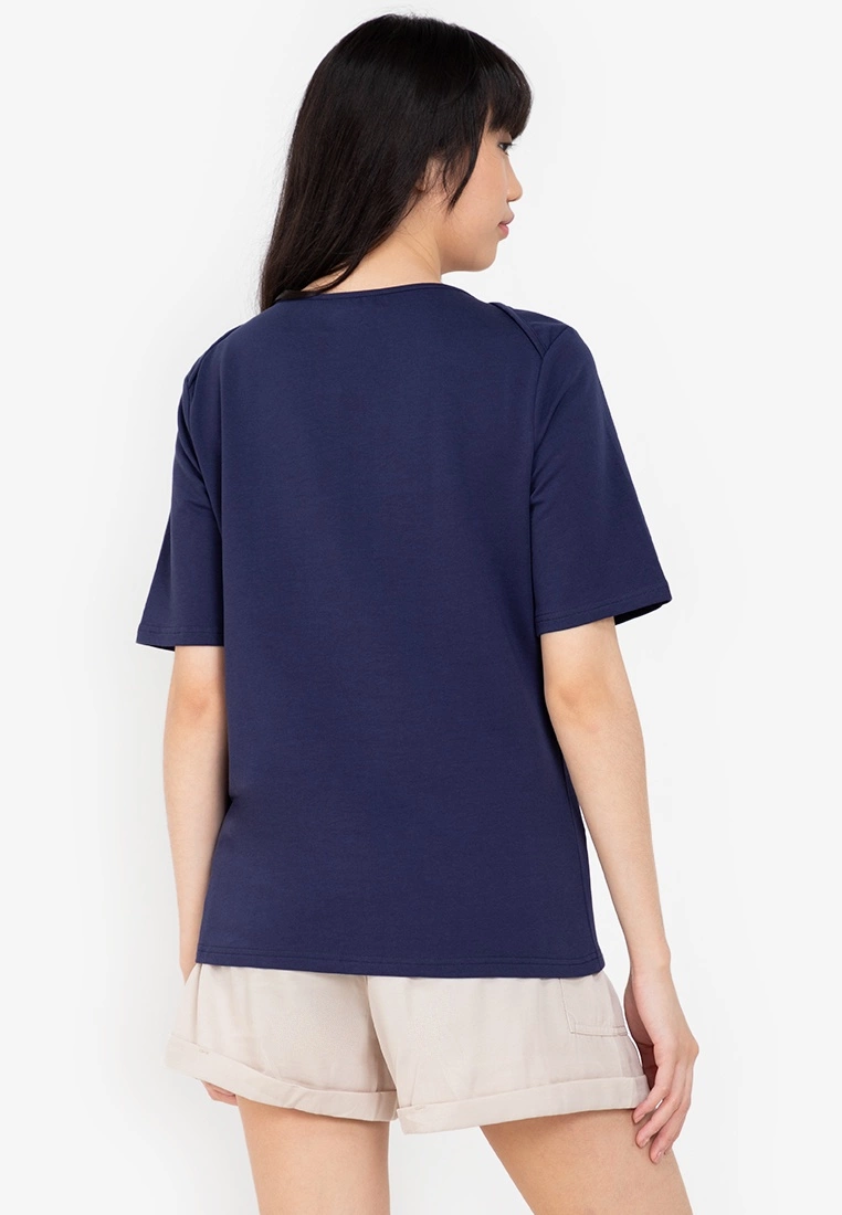 ZALORA BASICS Basic Boat Neck T-shirt - Billede 2