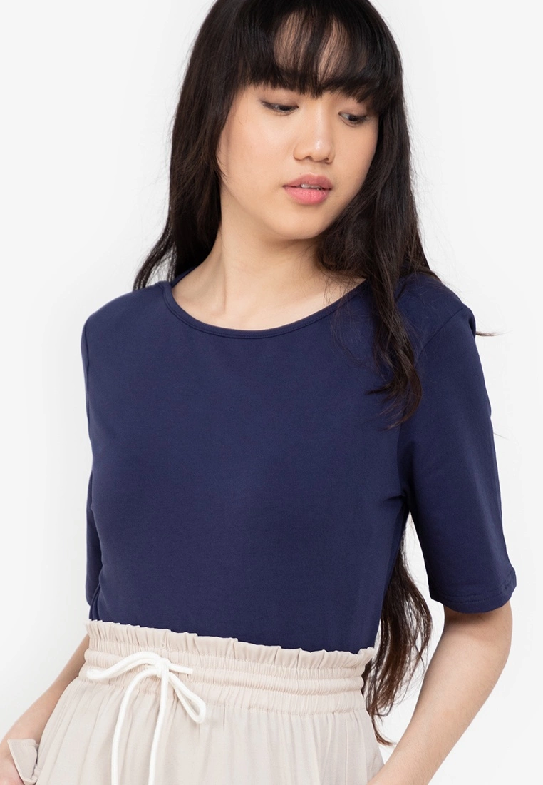 ZALORA BASICS Basic Boat Neck T-shirt - Billede 3