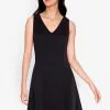 ZALORA BASICS Cross Back Fit and Flare Dress