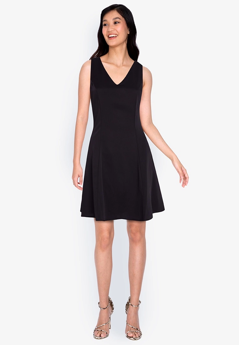 ZALORA BASICS Cross Back Fit and Flare Dress - Billede 4