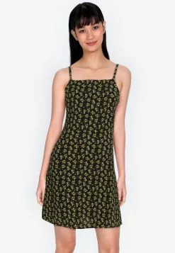 ZALORA BASICS Straight Neck Cami Dress