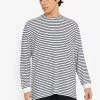 ZALORA BASICS Striped Long-Sleeve T-Shirt