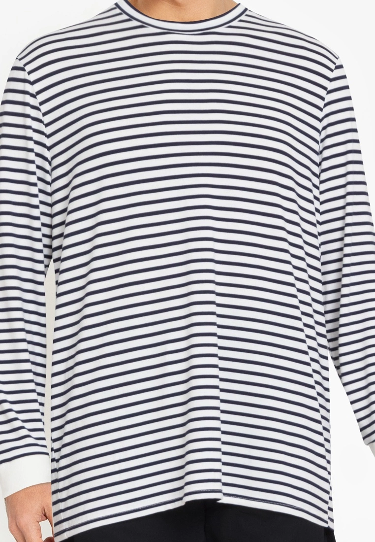 ZALORA BASICS Striped Long-Sleeve T-Shirt - Billede 3