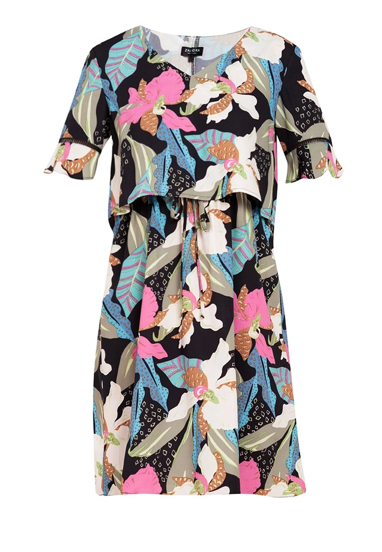 ZALORA BASICS 100% Recycled Polyester Layer Mini Dress - Billede 5