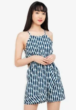 ZALORA BASICS 100% Recycled Polyester Ruffle Playsuit