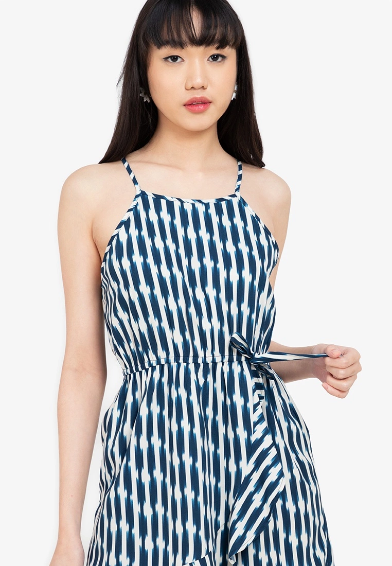 ZALORA BASICS 100% Recycled Polyester Ruffle Playsuit - Billede 3