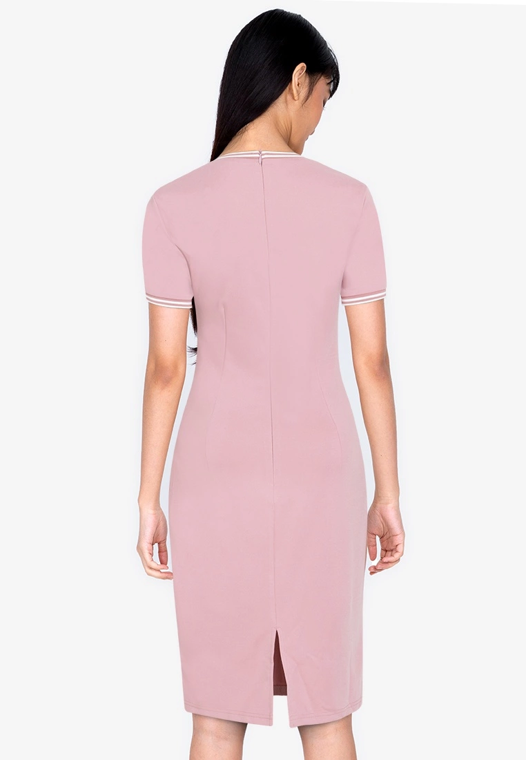 ZALORA BASICS Contrast Trim Bodycon Dress - Billede 2