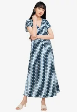 ZALORA BASICS 100% Recycled Polyester Button Dress