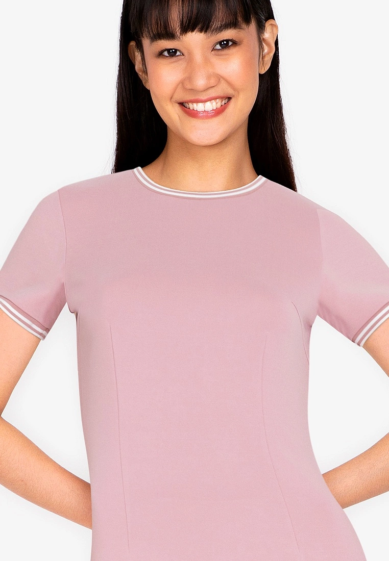 ZALORA BASICS Contrast Trim Bodycon Dress - Billede 3