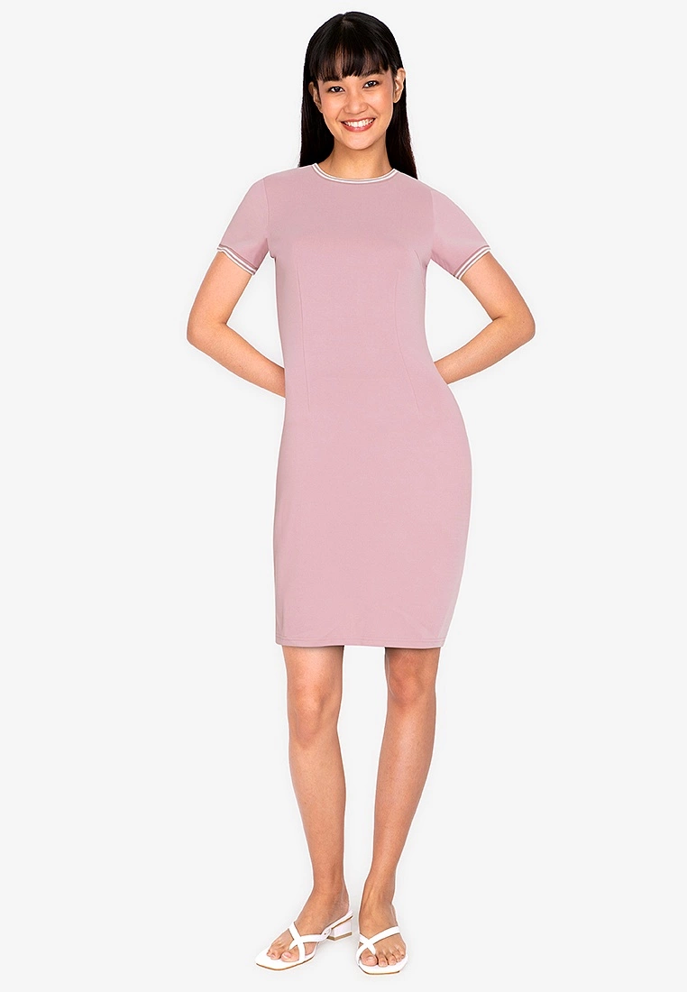 ZALORA BASICS Contrast Trim Bodycon Dress - Billede 4