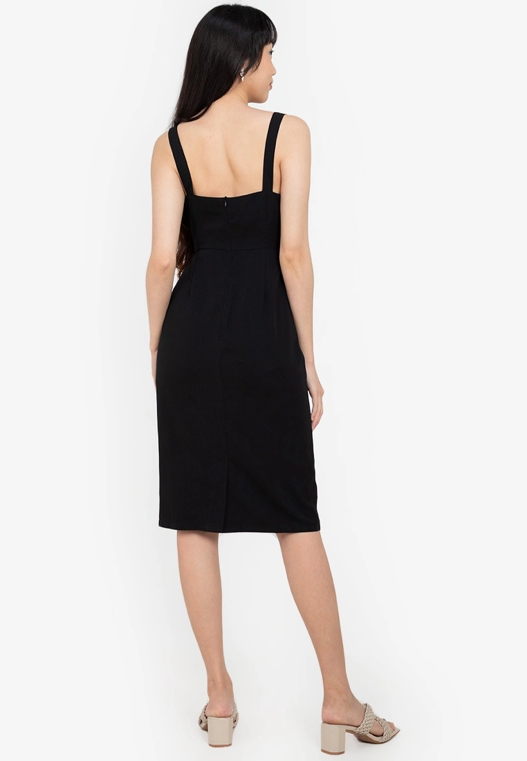 ZALORA BASICS 100% Recycled Polyester Fitted Dress - Billede 2