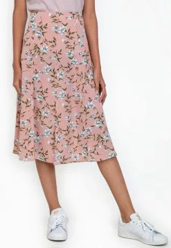 ZALORA BASICS Midi Skirt with Slit