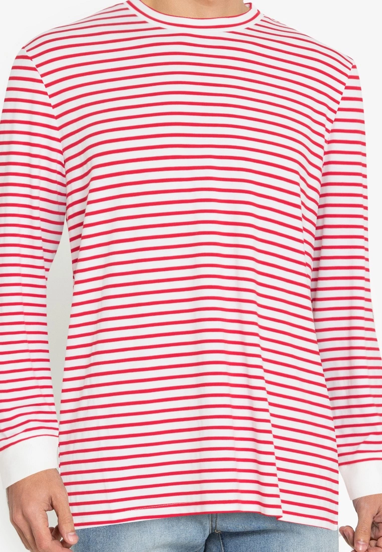 ZALORA BASICS Striped Long-Sleeve T-Shirt - Billede 3