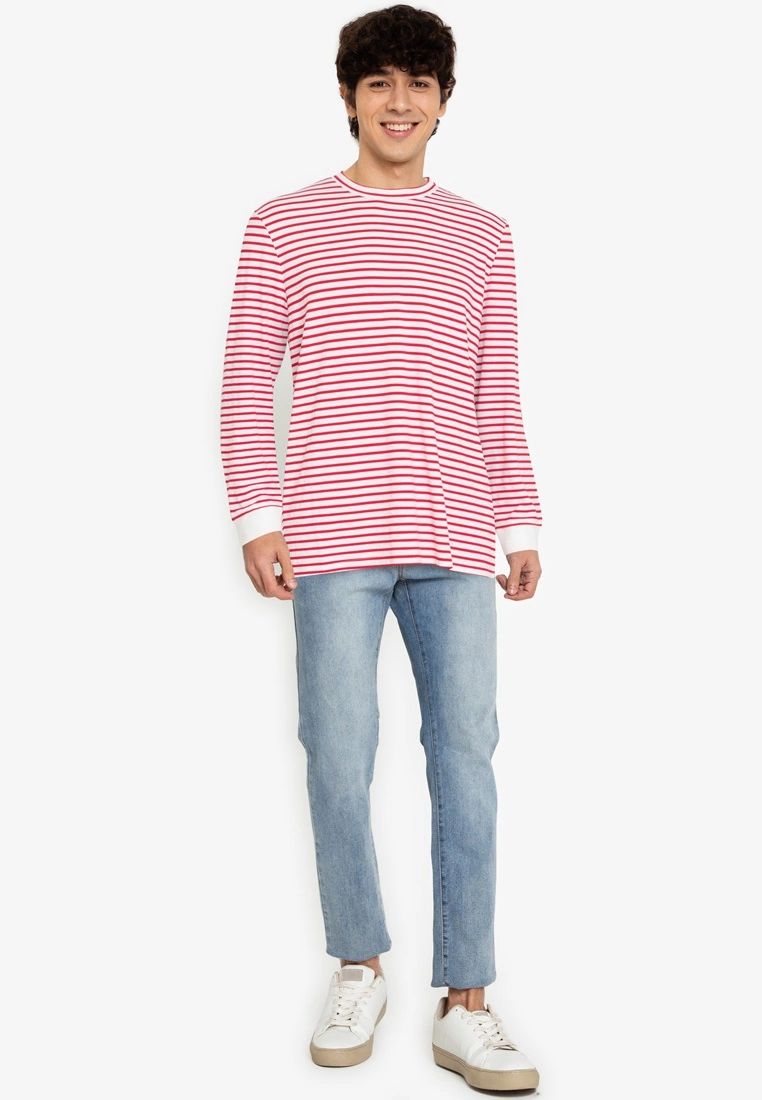 ZALORA BASICS Striped Long-Sleeve T-Shirt - Billede 4
