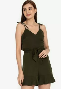 ZALORA BASICS Wrapped Front Playsuit