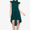 ZALORA BASICS Frill Sleeve Tiered Dress