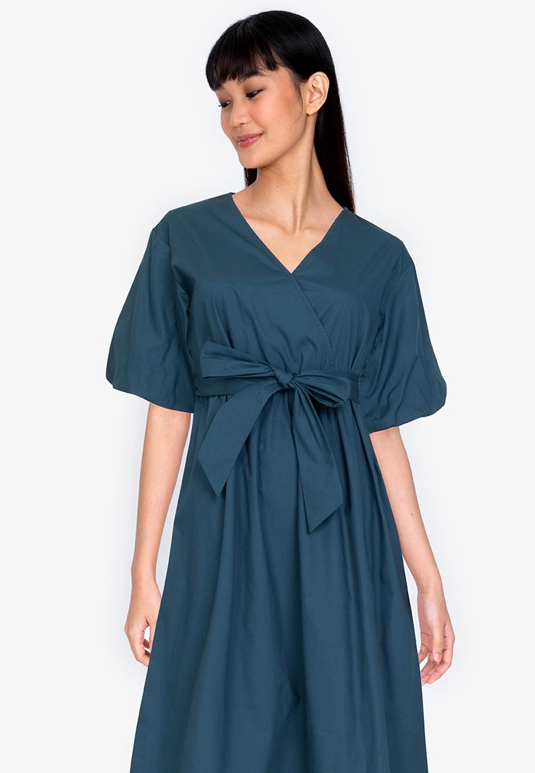 ZALORA BASICS Balloon Sleeve Midi Dress - Billede 4