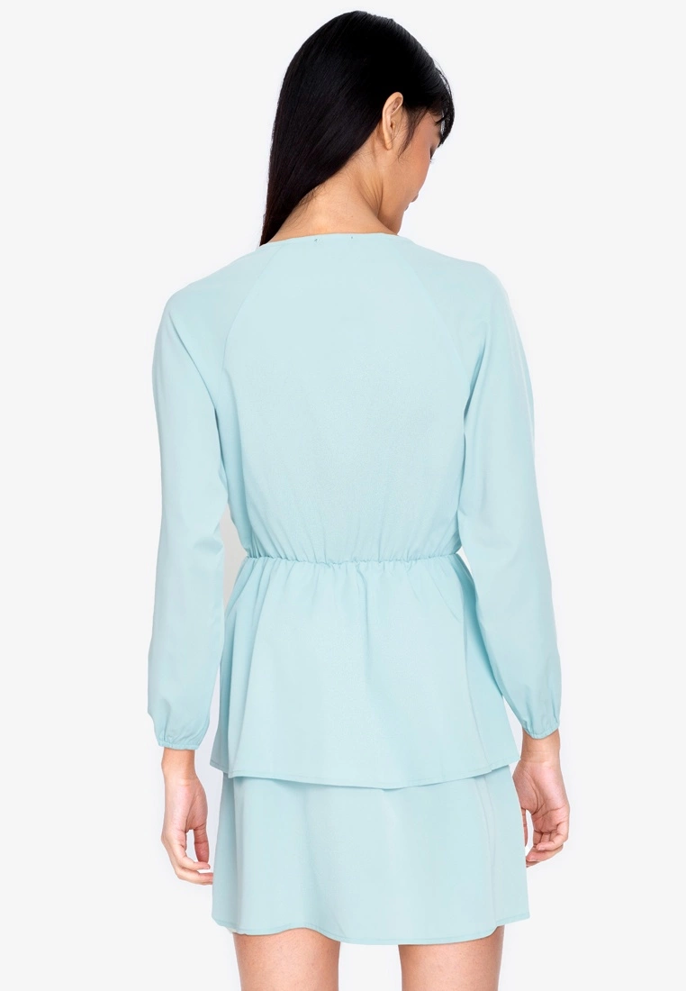 ZALORA BASICS Tiered Mini Wrap Dress - Billede 2