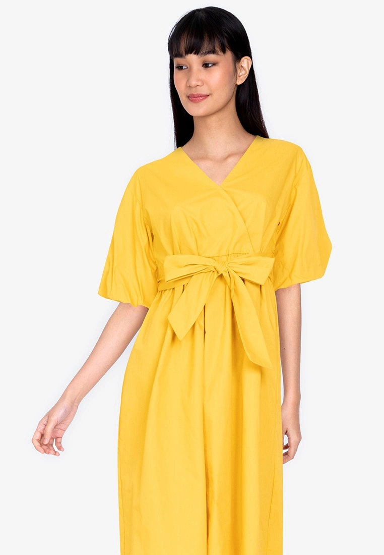 ZALORA BASICS Balloon Sleeve Midi Dress - Billede 4