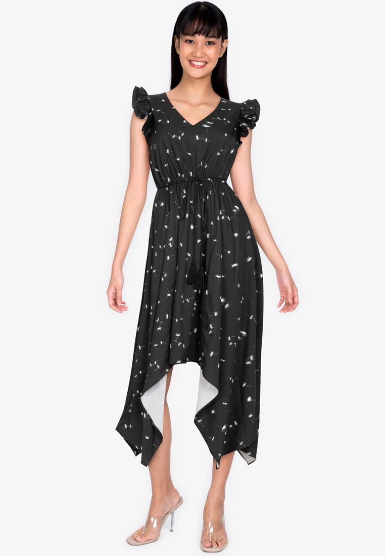 ZALORA BASICS Handkerchief Hem Dress