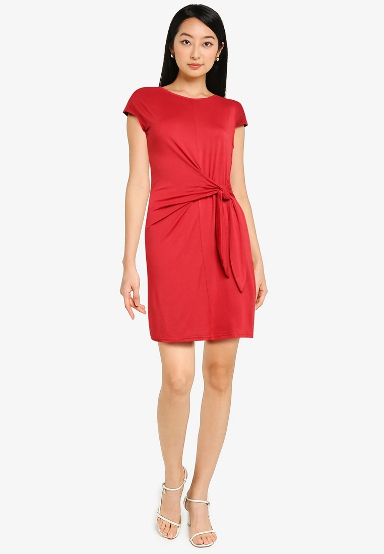 ZALORA BASICS Knot Front T Shirt Dress - Billede 4