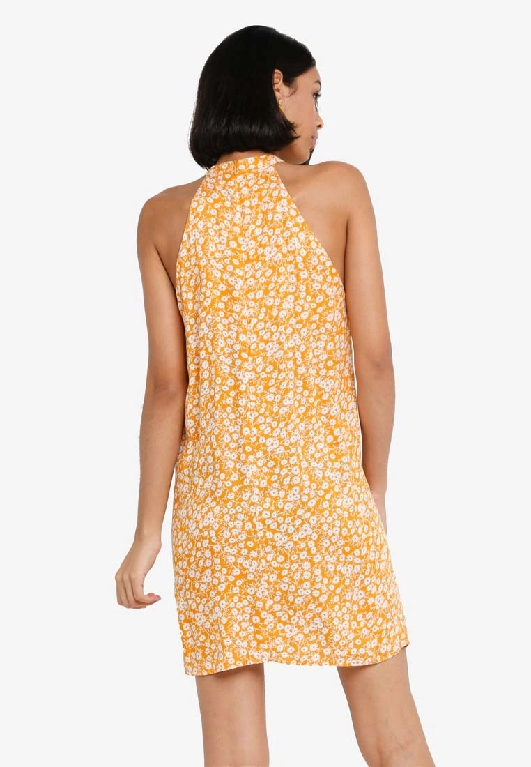 ZALORA BASICS Scallop Edge Halter Mini Dress - Billede 2