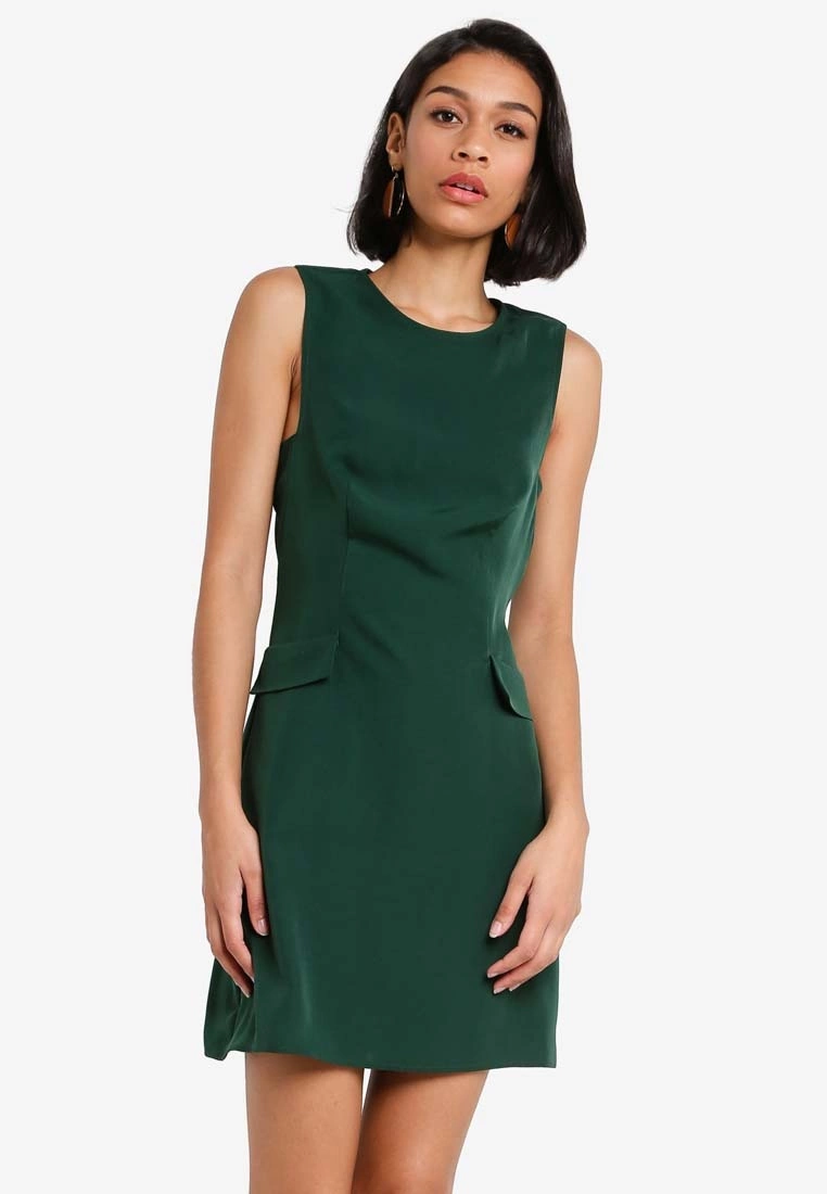 ZALORA BASICS A Line Pocket Detail Dress