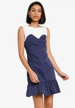 ZALORA BASICS Colourblock A Line Dress