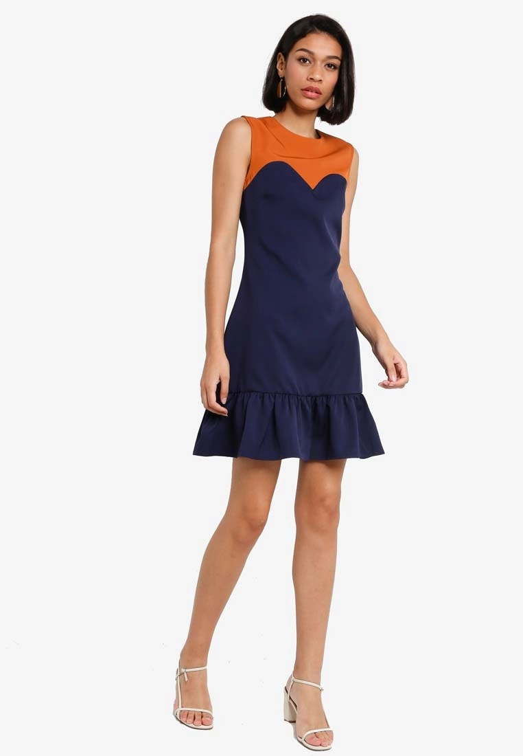 ZALORA BASICS Colourblock A Line Dress - Billede 4