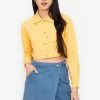 ZALORA BASICS Cropped Shirt
