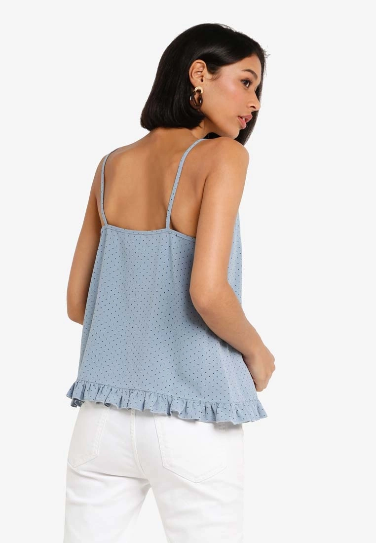 ZALORA BASICS Mini Ruffle Hem Button Detail Top - Billede 2