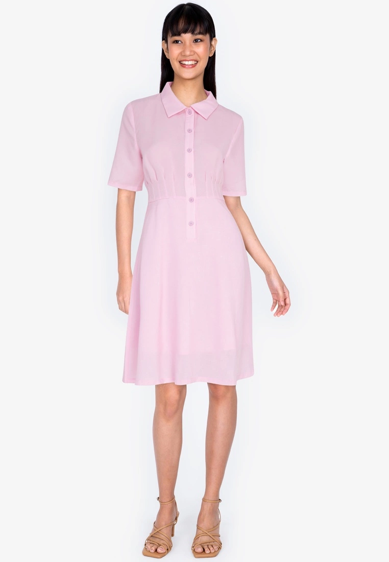 ZALORA BASICS Pleated Detail Dress - Billede 4
