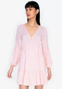 ZALORA BASICS Puff Sleeve Mini Dress