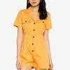 ZALORA BASICS Camp Collar Playsuit