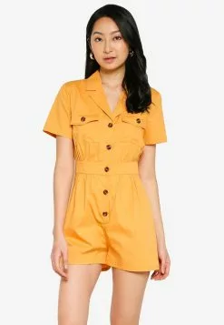 ZALORA BASICS Camp Collar Playsuit