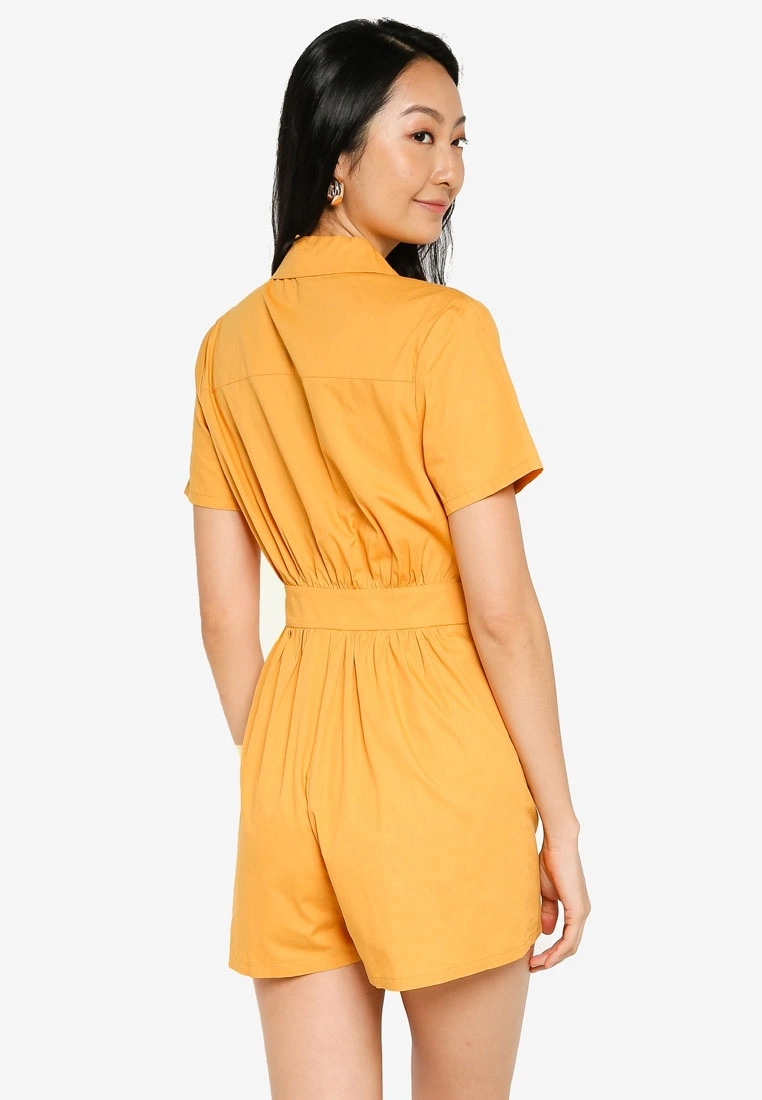 ZALORA BASICS Camp Collar Playsuit - Billede 2