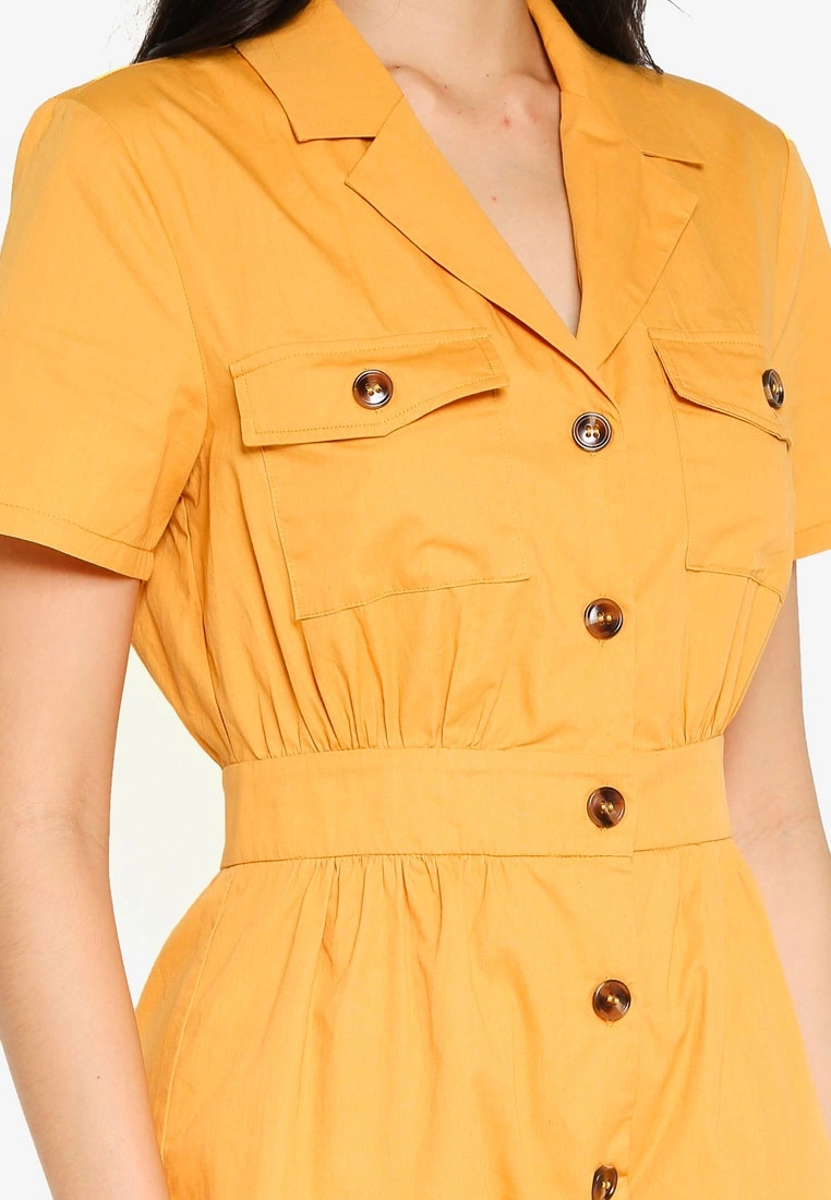 ZALORA BASICS Camp Collar Playsuit - Billede 3