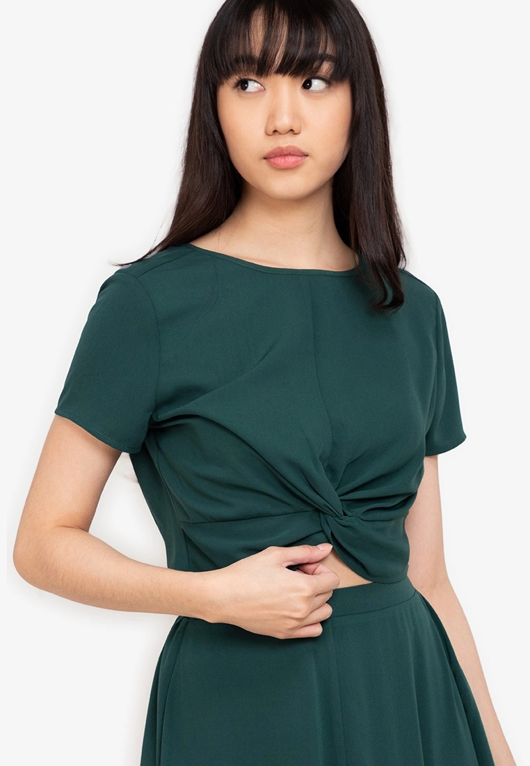 ZALORA BASICS 100% Recycled Polyester Knot Detail Top - Billede 3