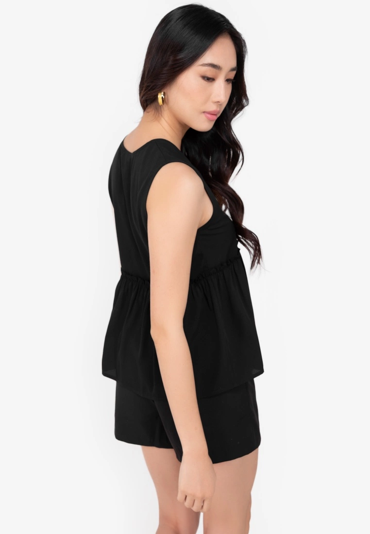 ZALORA BASICS Frill Detail Sleeveless Babydoll Top - Billede 2
