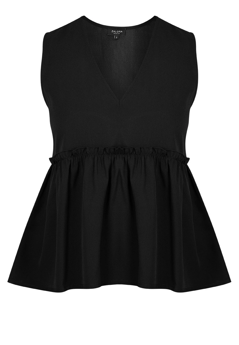ZALORA BASICS Frill Detail Sleeveless Babydoll Top - Billede 5