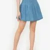 ZALORA BASICS Denim Tennis Skirt