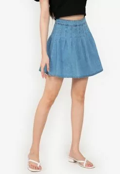 ZALORA BASICS Denim Tennis Skirt
