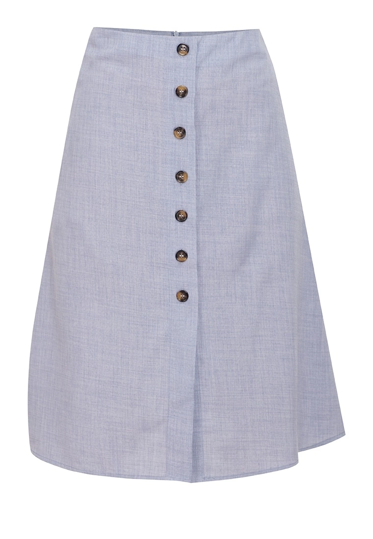 ZALORA BASICS Basic Button Through Midi Skirt - Billede 5